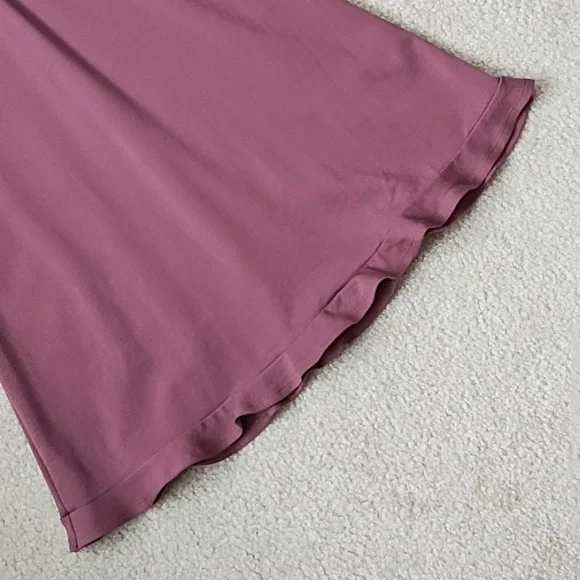 Express Mini Dress Women's XS Easter Spring Fit & Flare Ruffle Hem Soft Pink - Picture 3 of 8